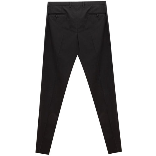 Dolce & Gabbana Black Wool Pant DO-141366720009985-IT54 | XXL