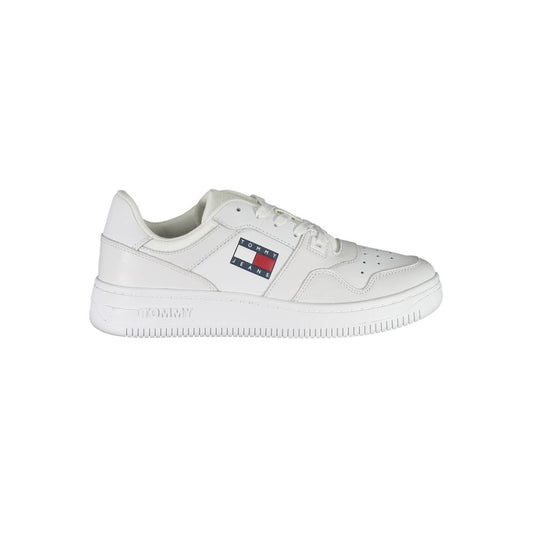 Tommy Hilfiger White Leather Men Sneaker