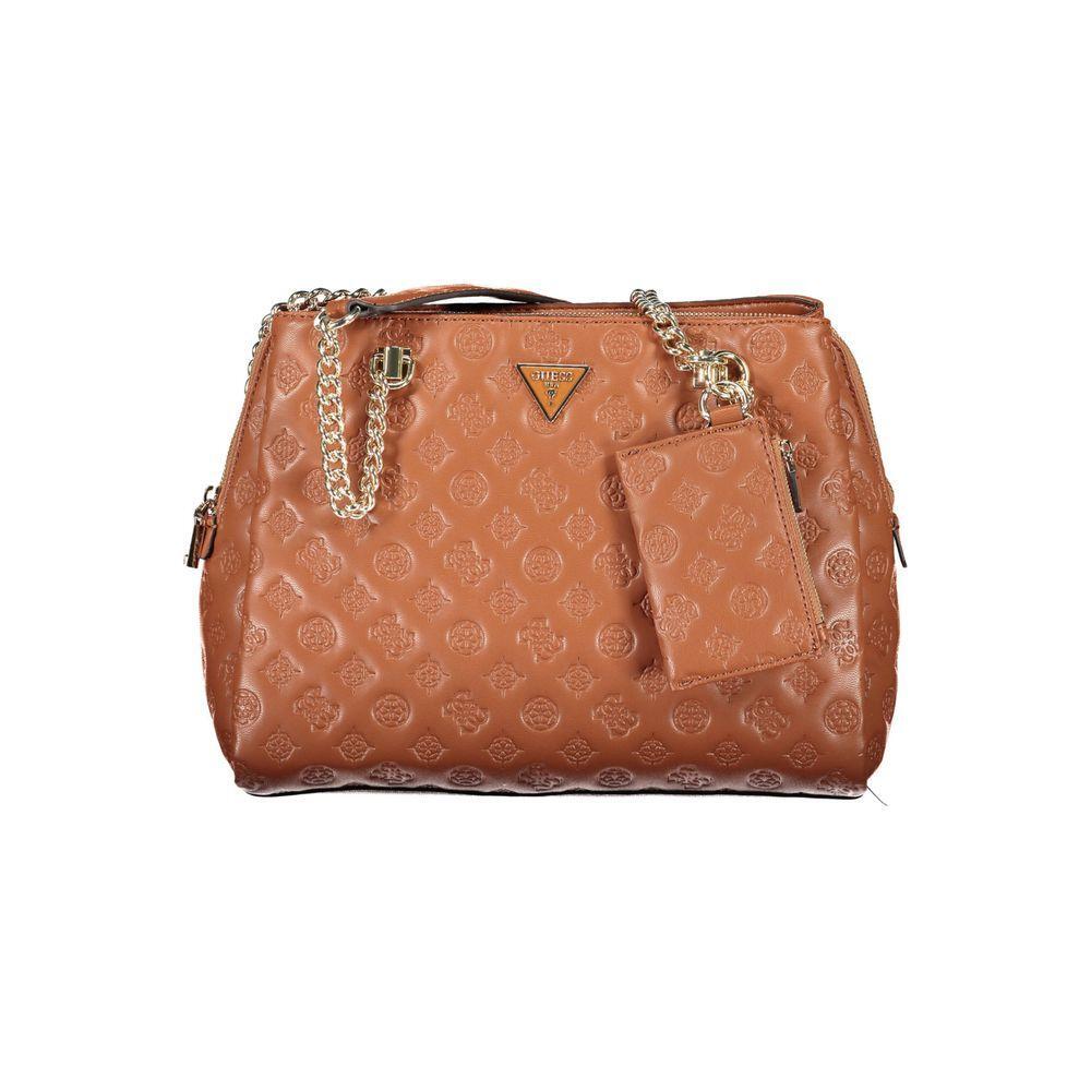 Front view with bag zipped and handles upright.