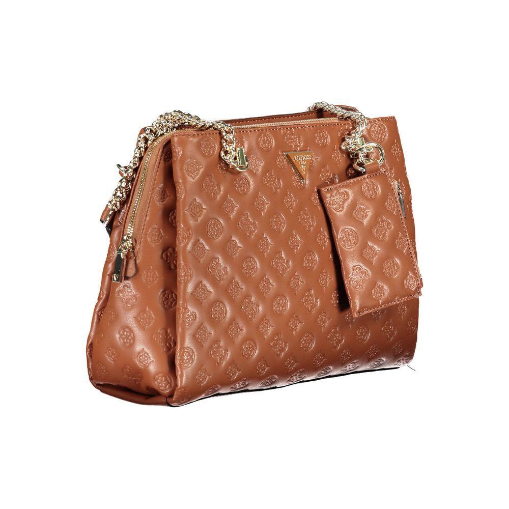 Front view with bag zipped and handles upright.