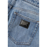 Dolce & Gabbana Blue Washed Skinny High Waist Denim Jeans