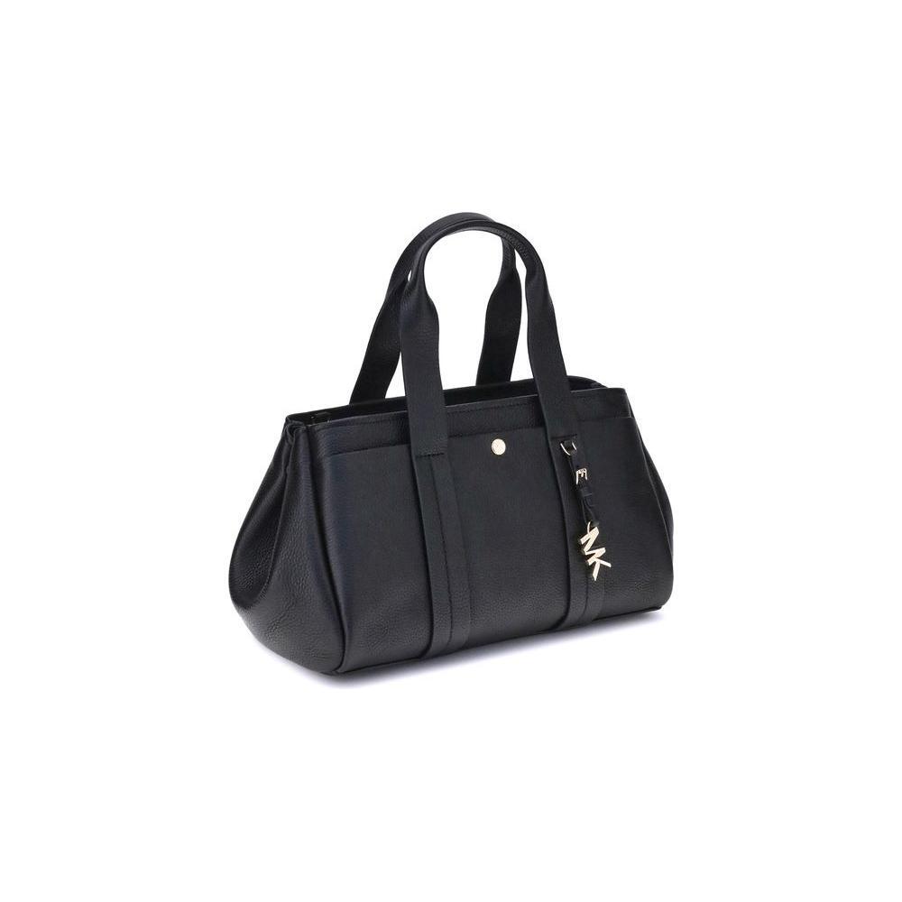 Front view with bag zipped and handles upright.