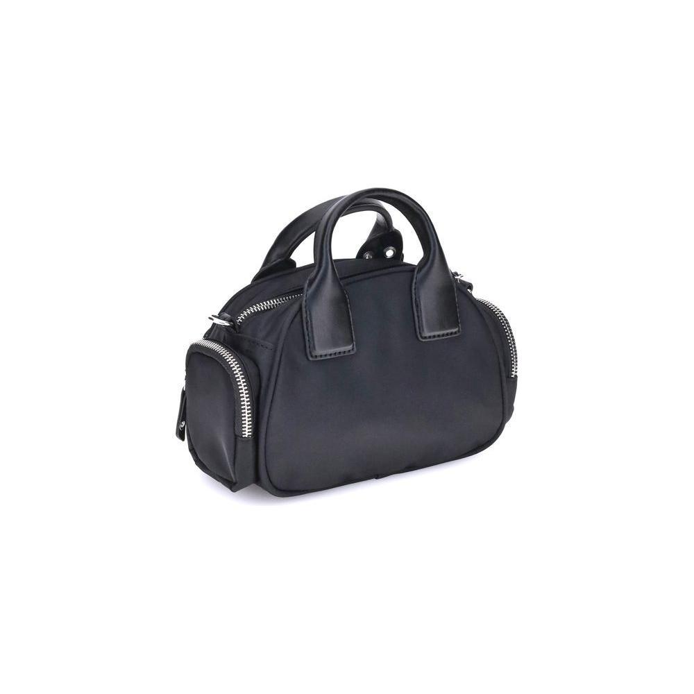 Front view with bag zipped and handles upright.