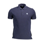 North Sails Blue Cotton Polo Shirt NO-12546-L