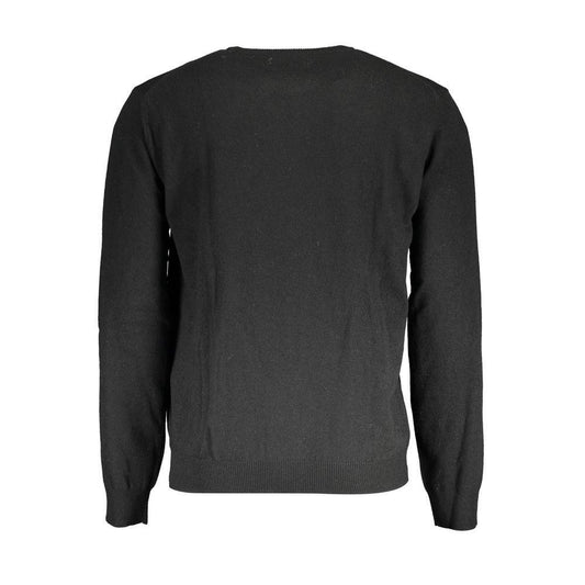 La Martina Black Wool Sweater LA-17158-S