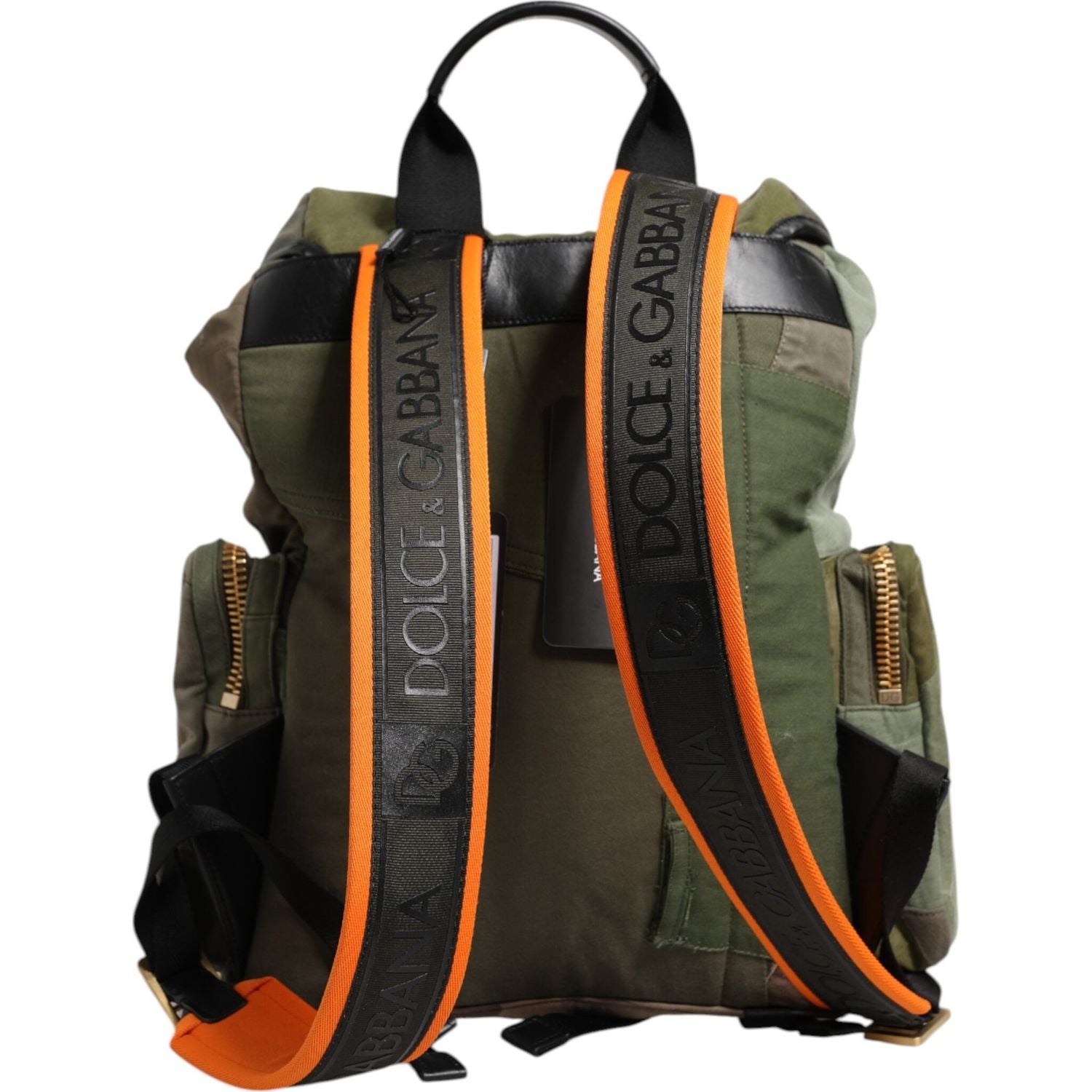 Front view with bag zipped and handles upright.