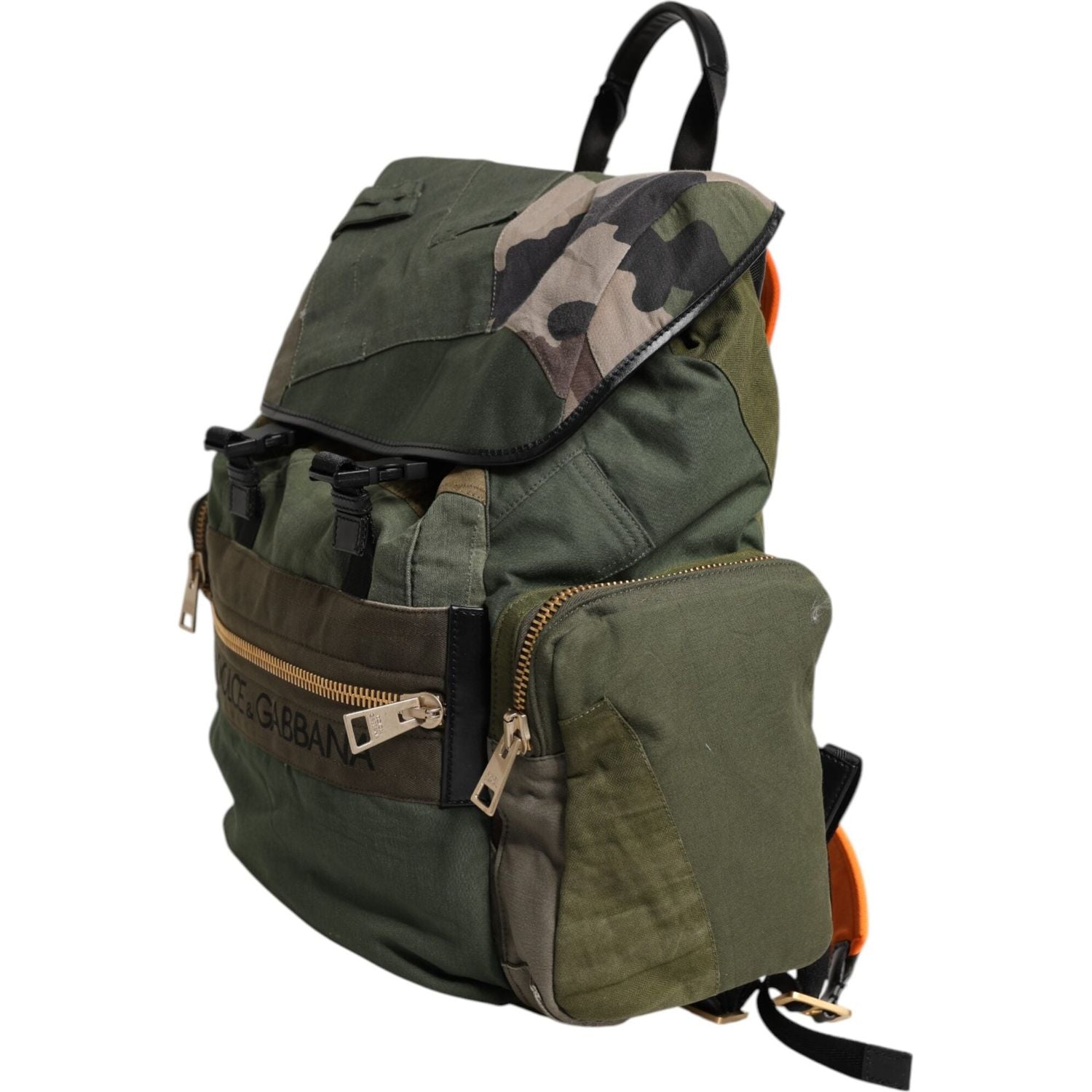 Front view with bag zipped and handles upright.