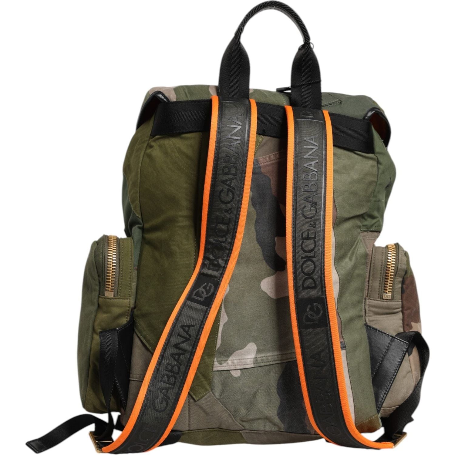 Front view with bag zipped and handles upright.
