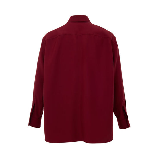 Gucci Bordeaux Wool Shirt GU-984820051448-IT48 | M