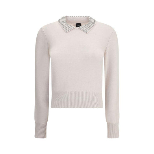 PINKO Rhinestone-decorated collar Sweater PI-105530A2S4I23-M