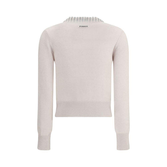 PINKO Rhinestone-decorated collar Sweater PI-105530A2S4I23-M