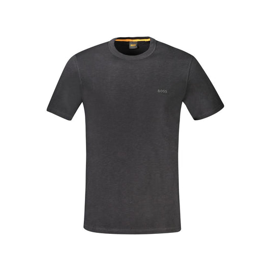 Hugo Boss Black Cotton T-Shirt BO-33105-M