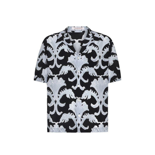 Valentino Garavani Metamorphos Wall Print Bowling Shirt VA-8780399378644-IT52 | XL