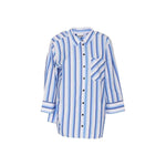 Ganni Cotton Striped Shirt GA-8735481102548-42