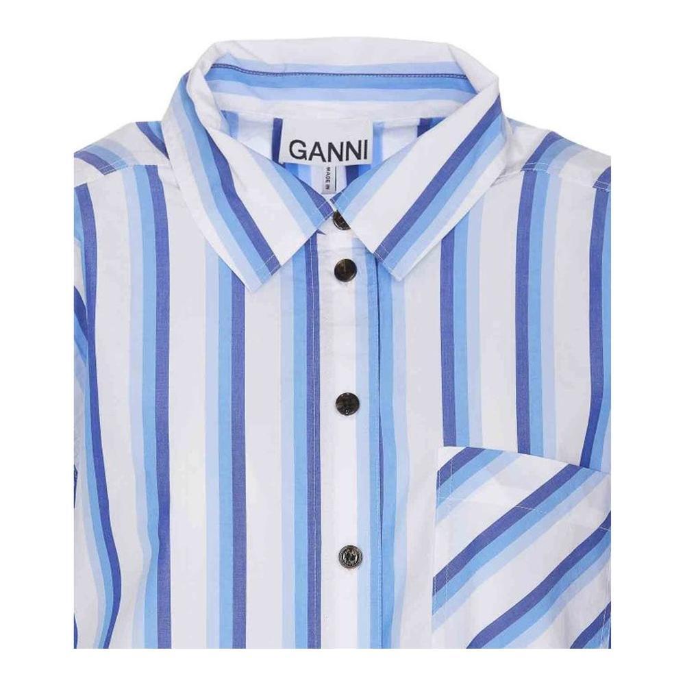 Ganni Cotton Striped Shirt GA-8735481102548-42
