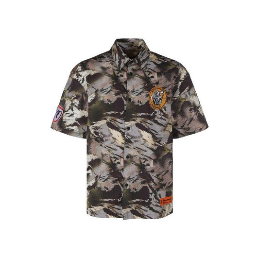 Heron Preston Camouflage Popline Shirt HE-8735496241364-L