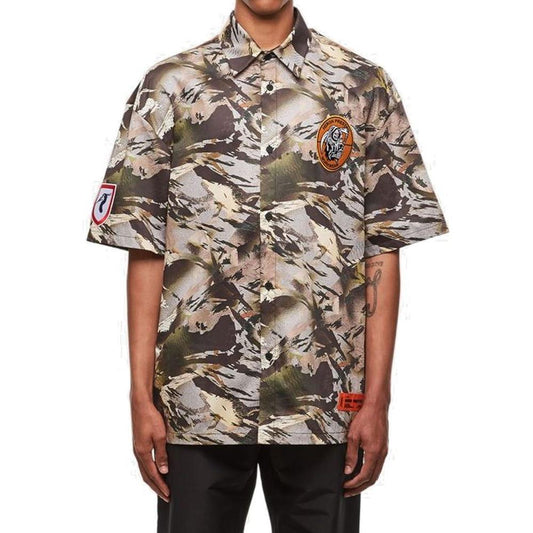 Heron Preston Camouflage Popline Shirt HE-8735496241364-L