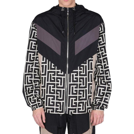 Balmain Nylon Monogram Jacket BA-8736272908500-48 | M