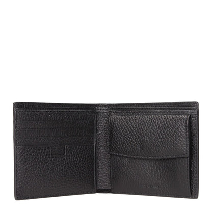 Testoni Black Leather Wallet