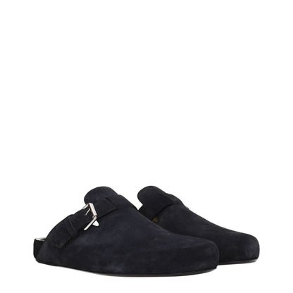 Isabel Marant Black Leather Slippers