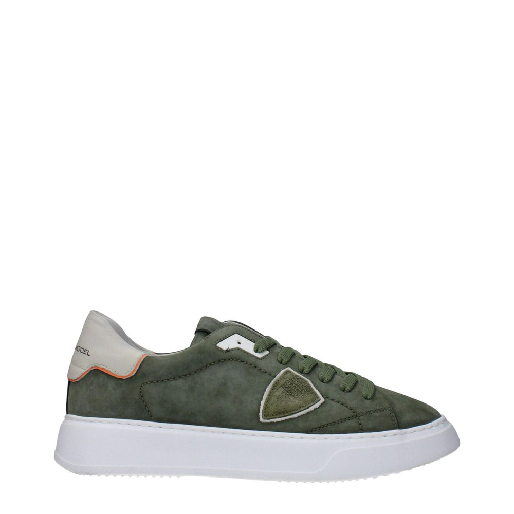 Philippe Model Green Leather Low Tops PH-15084762464521-EU41/US8
