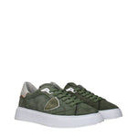 Philippe Model Green Leather Low Tops PH-15084762464521-EU41/US8
