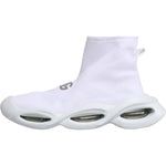 Dolce & Gabbana White Silver Slip On Wave Socks Sneakers Shoes MV7564-44