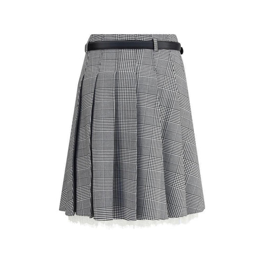 Self-Portrait Prince of Wales print Miniskirt