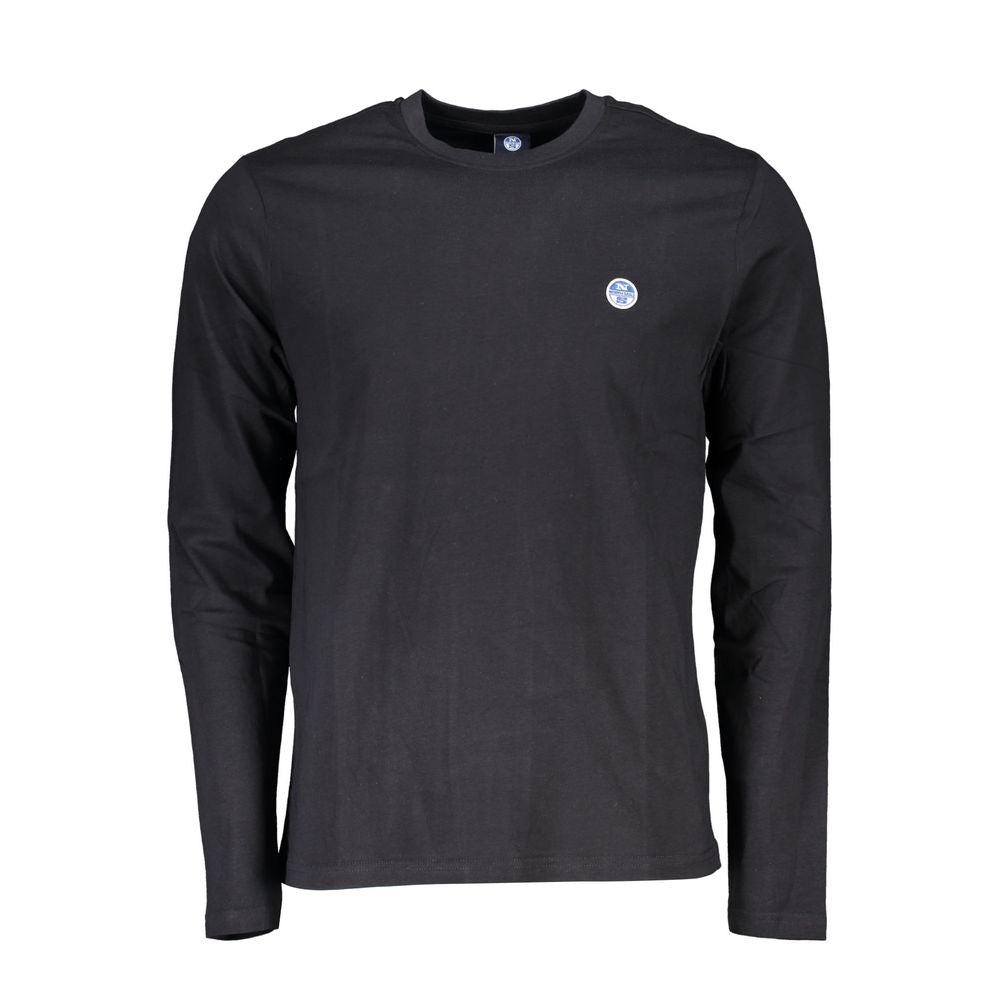 North Sails Black Cotton T-Shirt NO-23364-XL