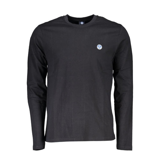 North Sails Black Cotton T-Shirt NO-23364-XL