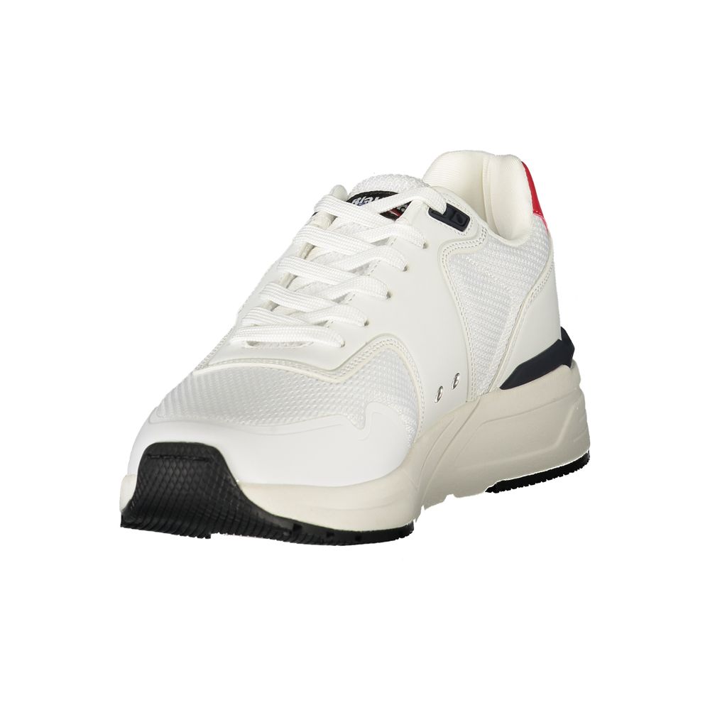 Blauer White Polyester Men's Sneaker
