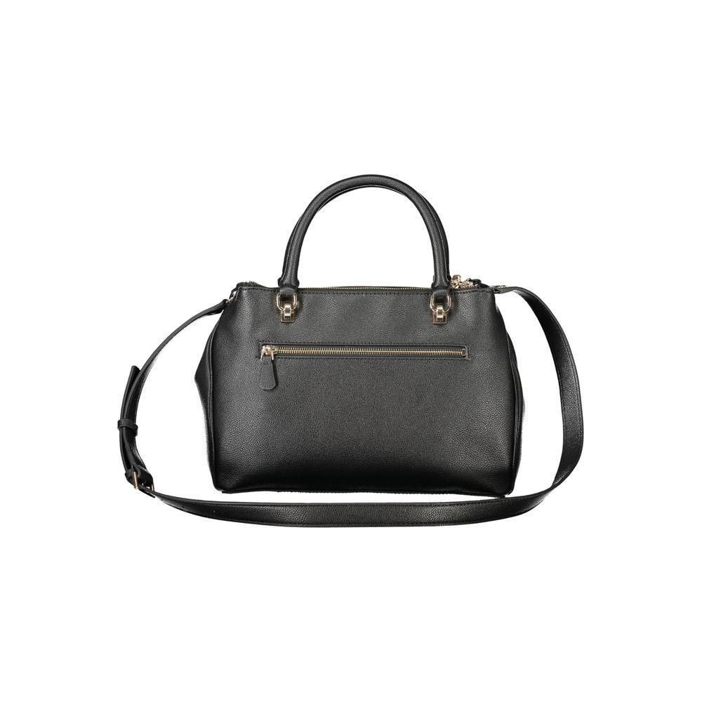 Front view with bag zipped and handles upright.