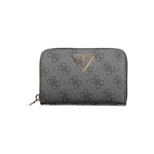 Guess Jeans Black Polyethylene Women Wallet GU-39276