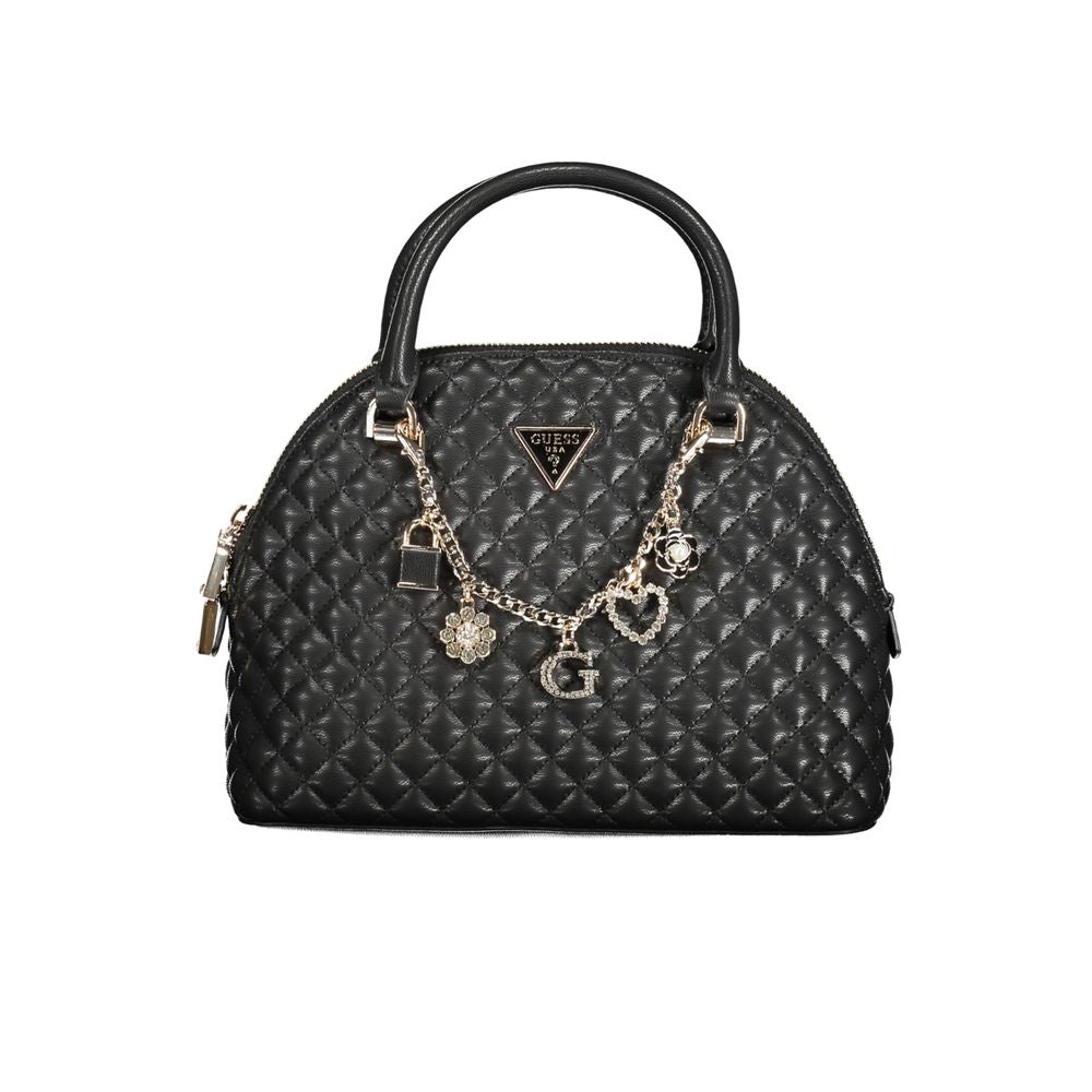 Front view with bag zipped and handles upright.