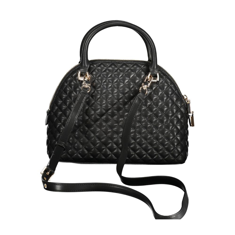 Front view with bag zipped and handles upright.