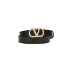 Valentino Garavani VLogo leather Belt VA-7W2T0SM9QWGBBK-95 CM / 38 INCHES