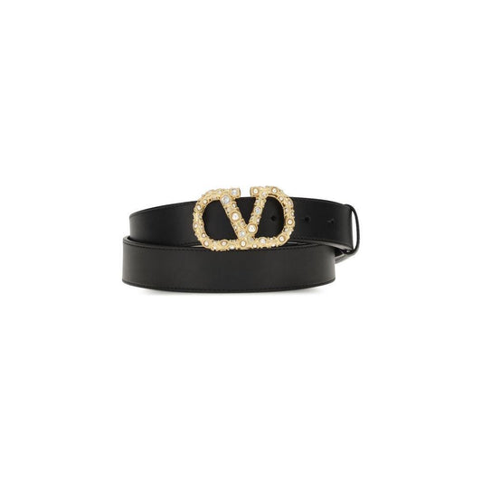 Valentino Garavani VLogo leather Belt VA-7W2T0SM9QWGBBK-95 CM / 38 INCHES