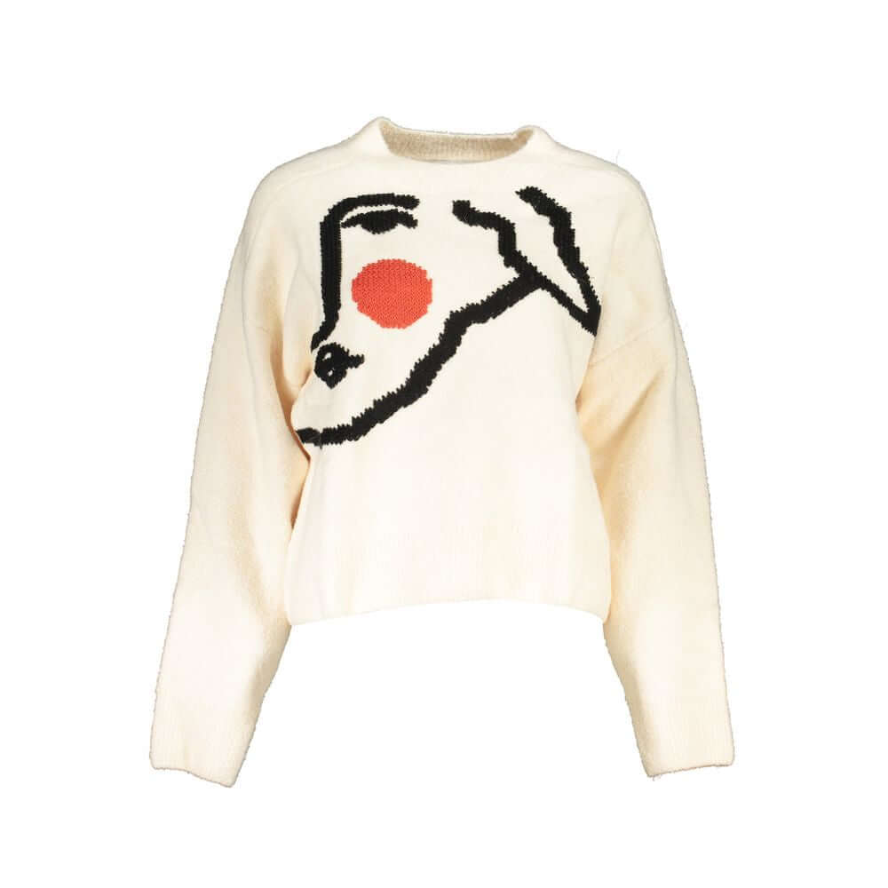 Desigual Bianco Acrylic Women's Sweater