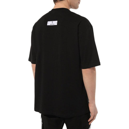 Diego Venturino Black Cotton T-Shirt DI-15828-S