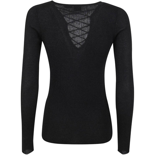 PINKO Black Viscose Sweater PI-15787-XS