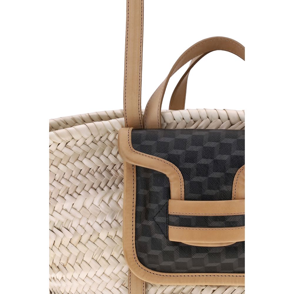 Pierre Hardy Beige Raffia Shoulder Bag