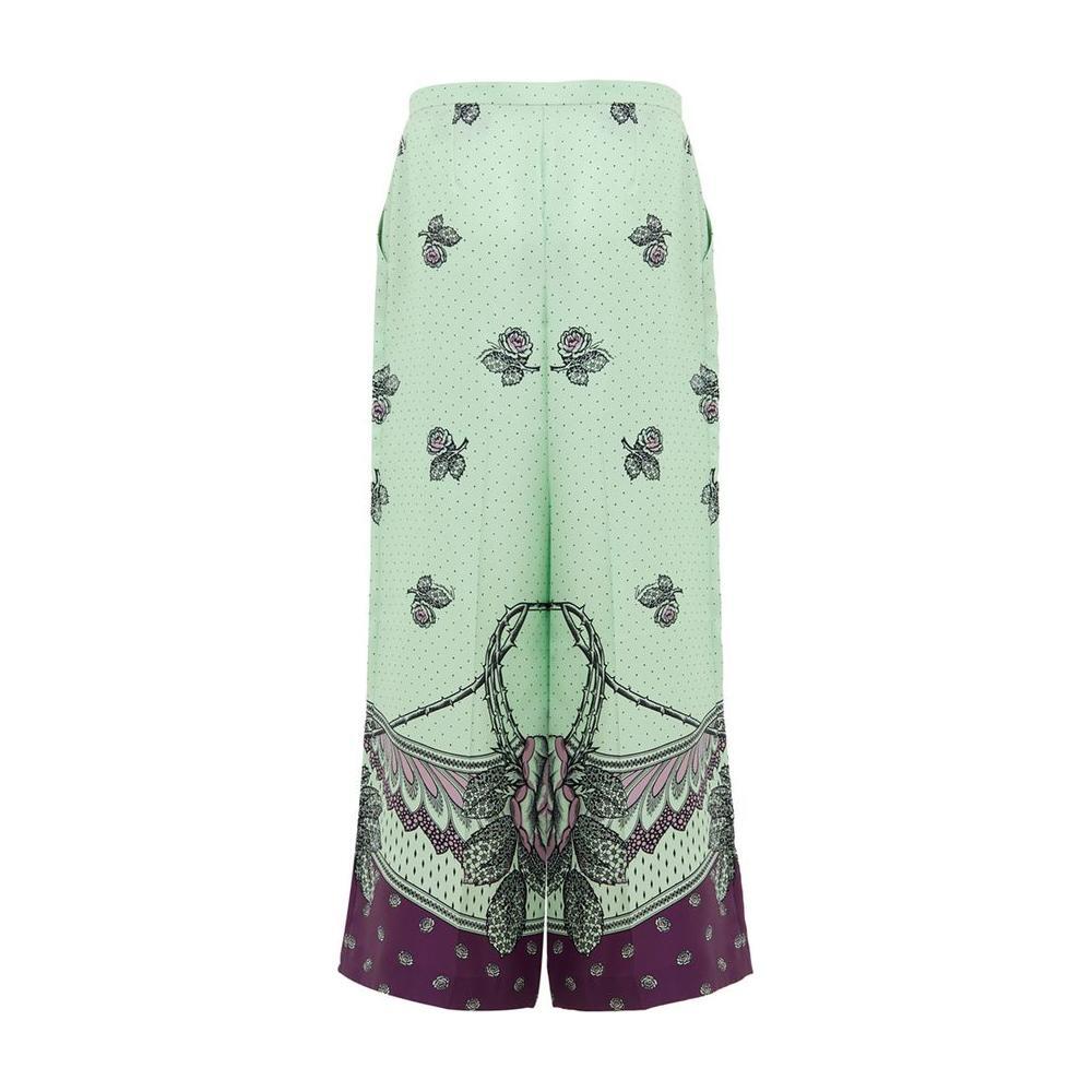 Gucci Green Silk Pant GU-976020051432-IT42|M
