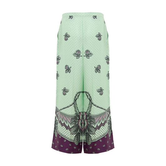 Gucci Green Silk Pant GU-976020051432-IT42|M