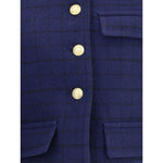 Chloé Boxy Jacket in wool plaid CH-CH25AVE1209648G-IT36 | XS