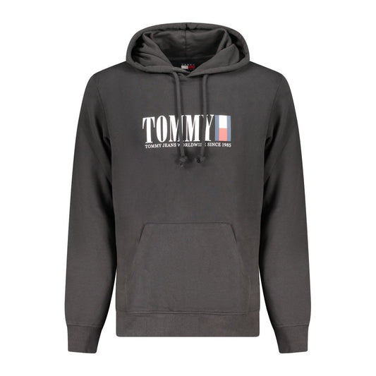 Tommy Hilfiger Black Cotton Men Sweater TO-39303-S