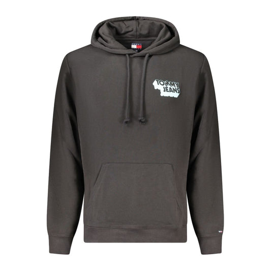 Tommy Hilfiger Black Cotton Men Hoodie TO-39307-S