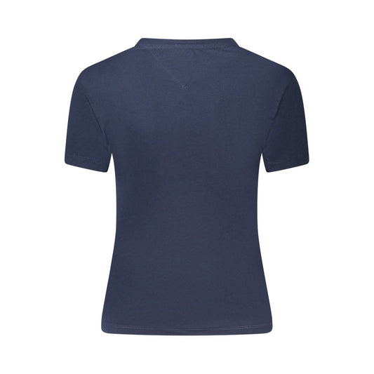 Tommy Hilfiger Blue Cotton Women T-Shirt TO-39317-S