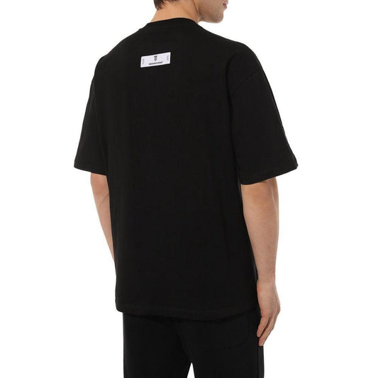 Diego Venturino Black Cotton T-Shirt DI-15867-S