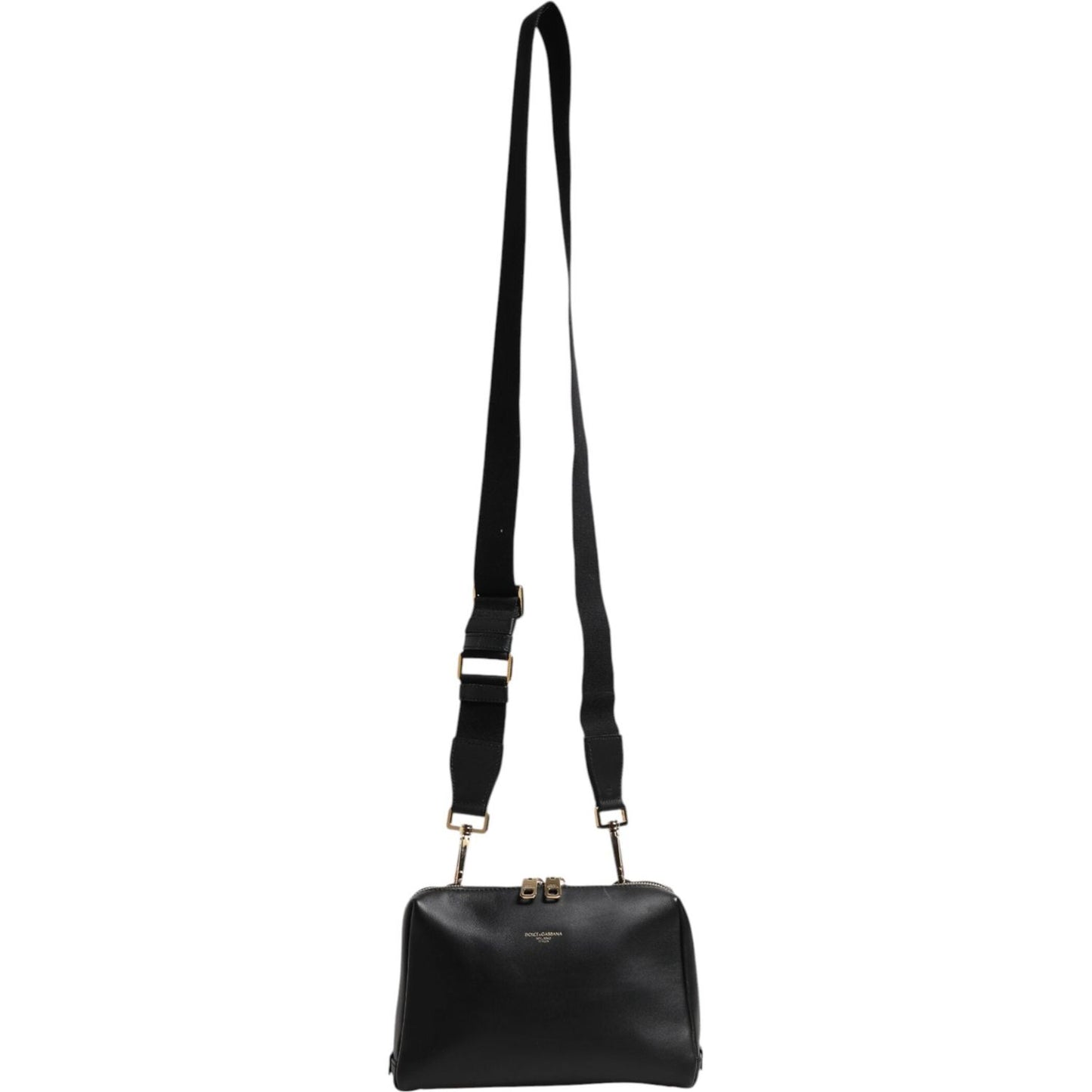 Dolce & Gabbana Black Mediterranean Leather Shoulder Crossbody Bag BAG4481