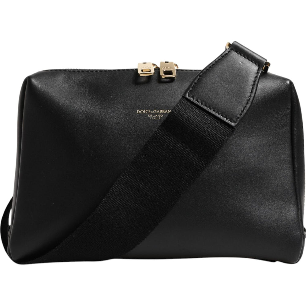 Dolce & Gabbana Black Mediterranean Leather Shoulder Crossbody Bag BAG4481